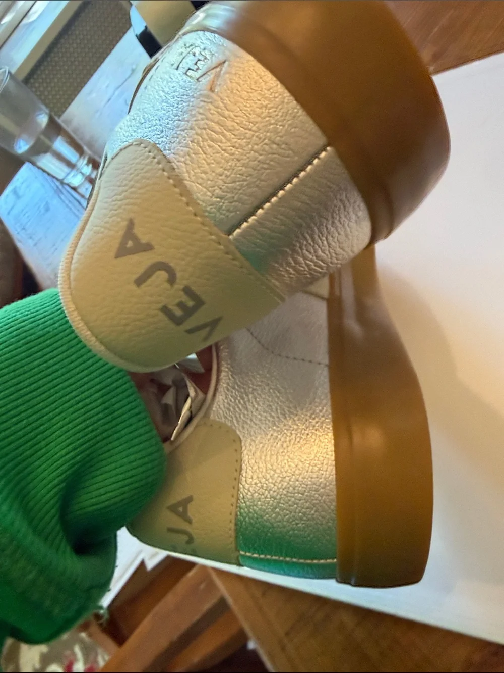 NWOB Veja Recife Silver Women Velcro sneakers 41/US 10